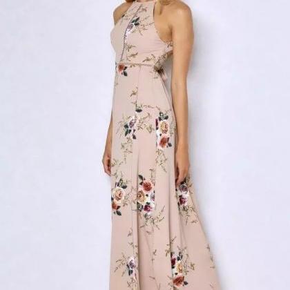 Fashion Sleeveless Printed Dress Cx52316ew