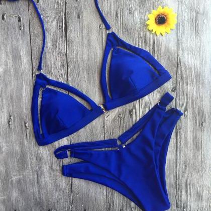Sexy Blue Bikini Swimsuit