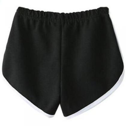 Fashion Black Sport Pants Shorts
