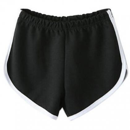 Fashion Black Sport Pants Shorts