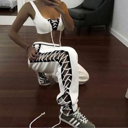 Fashion sexy side lace up type loos..