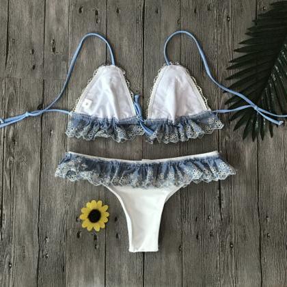 2018 Sexy Lace Bikini Swimsuit