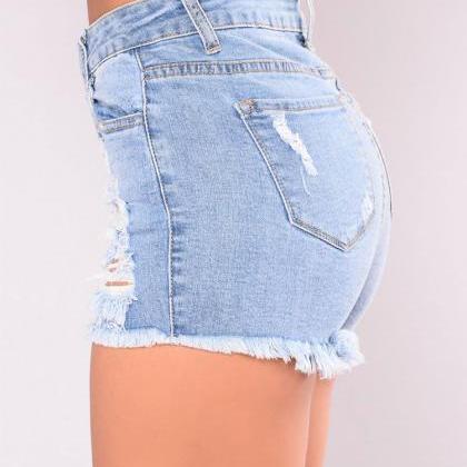 2018 Sexy Slim Denim Shorts