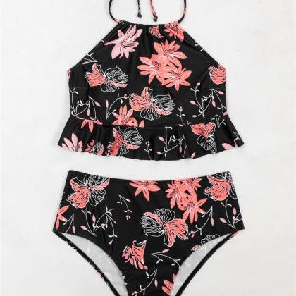 Sexy Print Bikinis Set Swimsuit