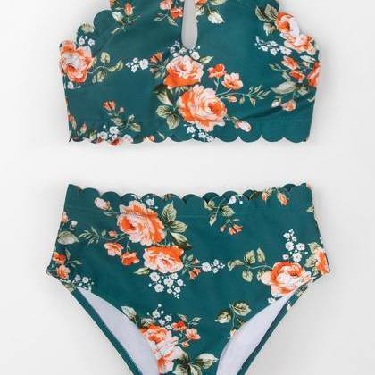 Sexy Backless Printed Bikini Set Sw..