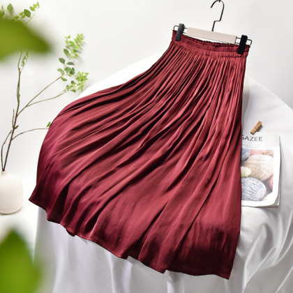 High Waisted Pocket Temperament Skirt