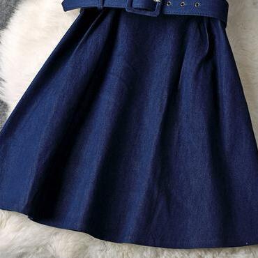 Slim And Elegant Blue Denim Dress Yt11104ur on Luulla