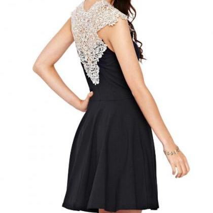 Elegant Lace Halter Dress We12715op