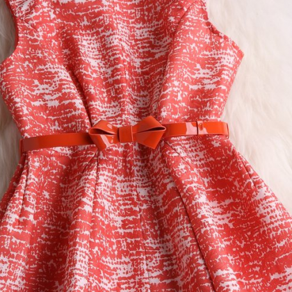 Fashion Embroidered Sleeveless Dress Vc33007mn