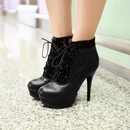 Zircon Fashion High-heeled Boot Bvx05