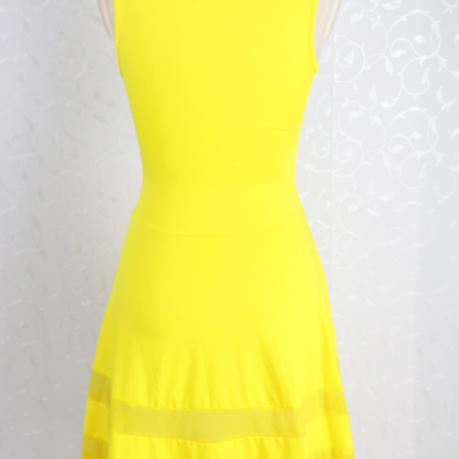Yellow Cut Out Dress