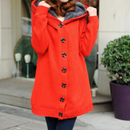 Casual Knit Cardigan Sweater Coat Vg9909mn