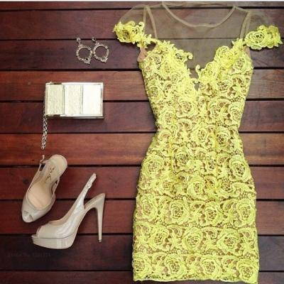Hollow Out Lace Dress