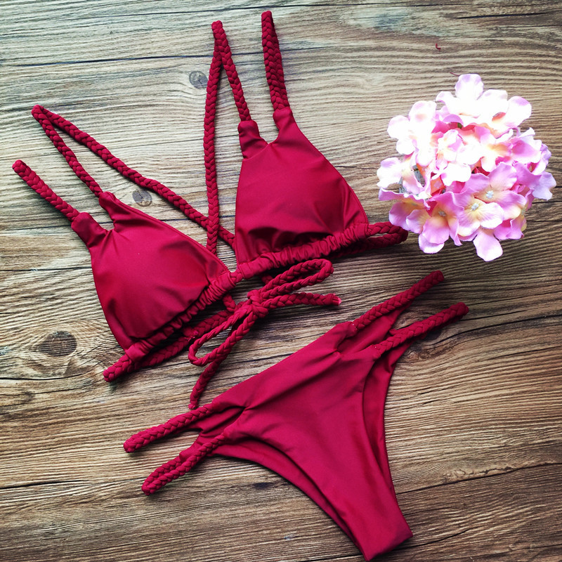 Swimwear Red Bikini Tankini