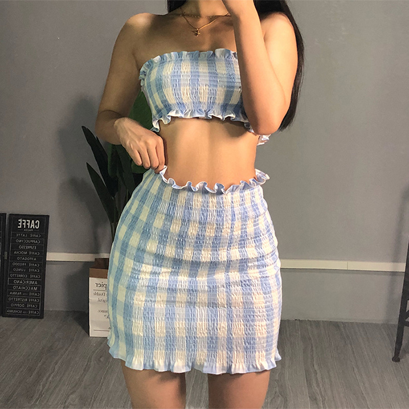 2018 Women Slim Two-piece Dress Set