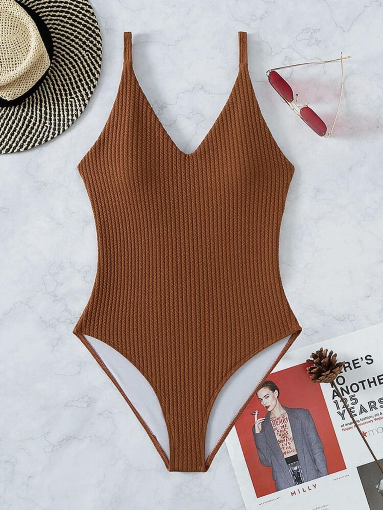 Solid Color Sexy One-piece Swimsuit Bikini