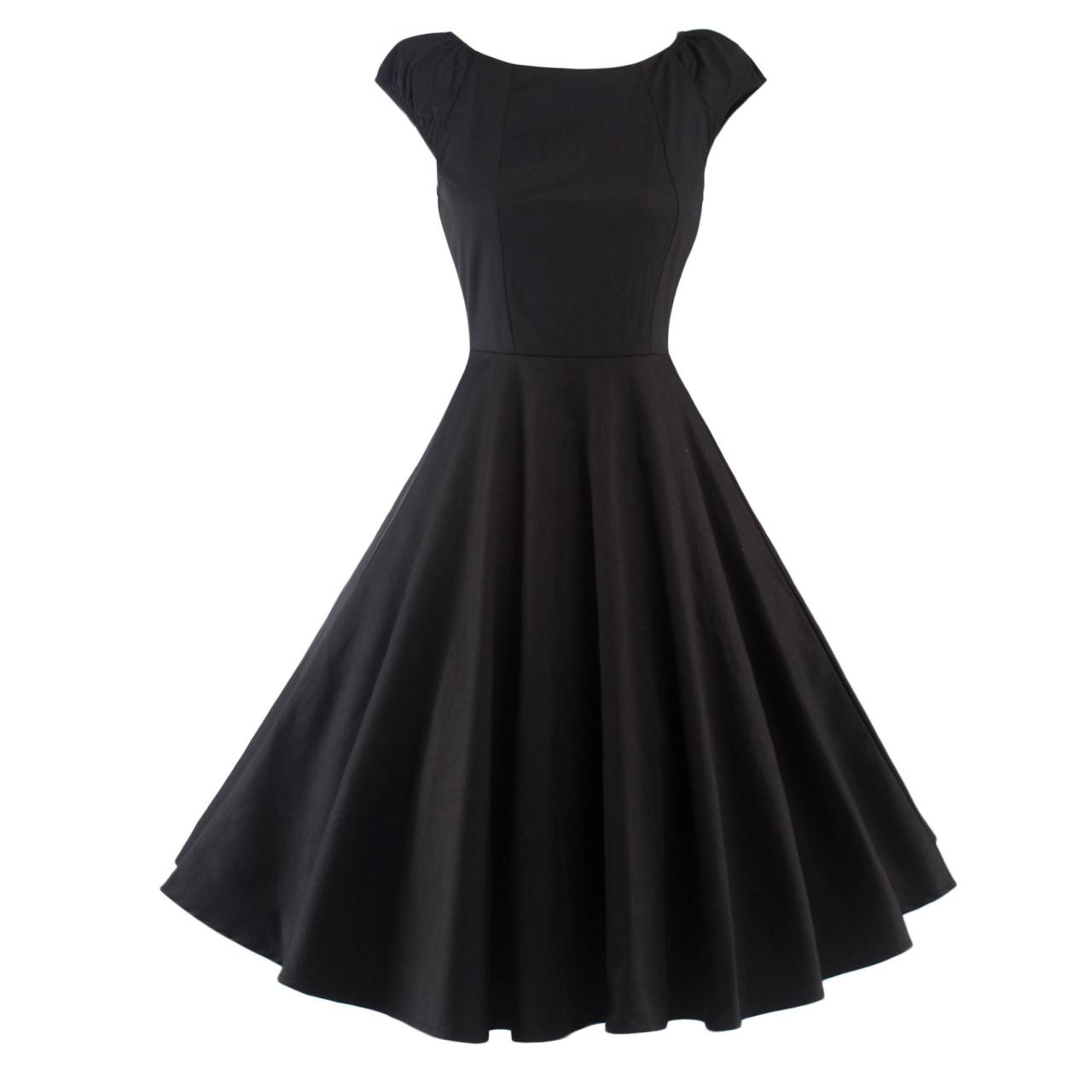 Women Summer Cotton Rockabilly Casual Holiday Party Dress