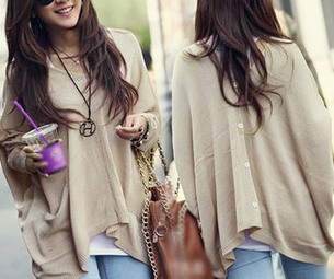 Casual Long-sleeved Sweater Coat Gb11410ht