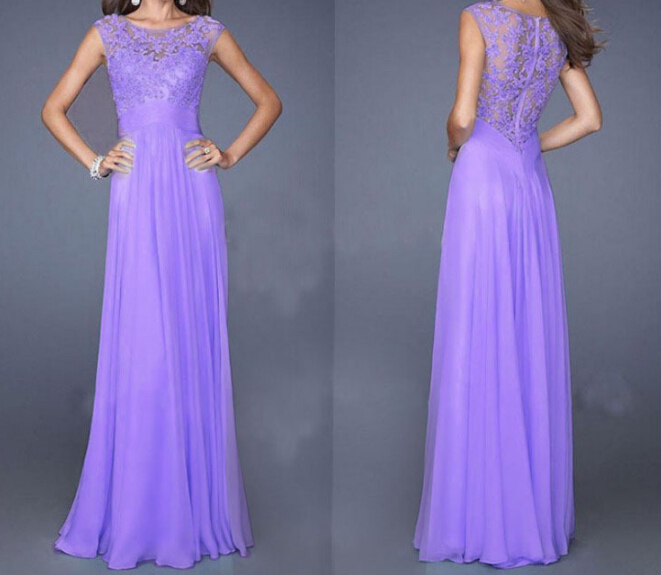 Sexy Zipper Lace Stitching Chiffon Dress Vg08 on Luulla