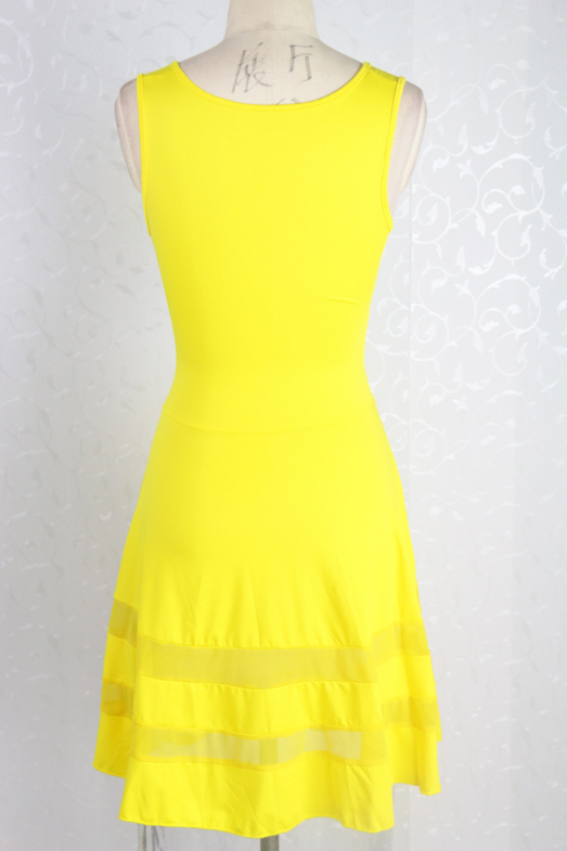 Yellow Cut Out Dress on Luulla