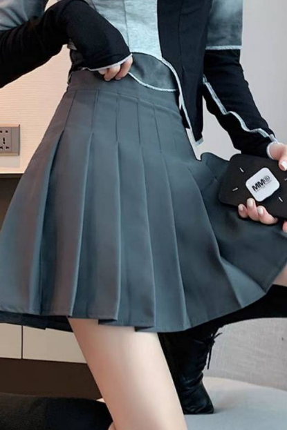 Solid Color Women Fashion Skirt