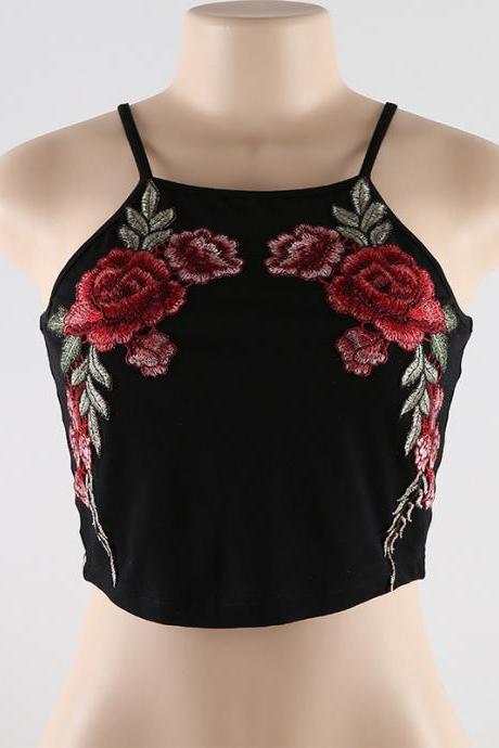 Sexy Sling Embroidered Vest 33102