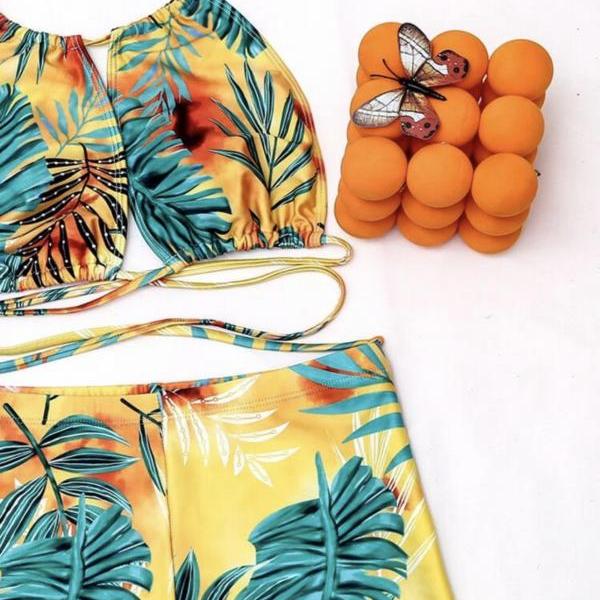 Sexy Print Two-piece Swimsuit