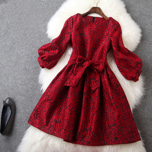 Retro Lace Butterfly Dress Fg11006ty on Luulla