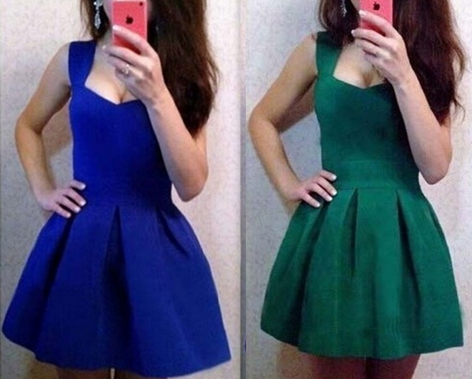 V-Neck Sleeveless Magazine Dress main image 0
